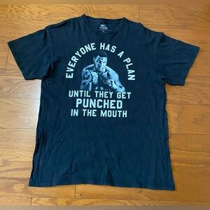 Mike Tyson Everyone Has A Plan Until They Get Punched In The Mouth T-shirt XL
